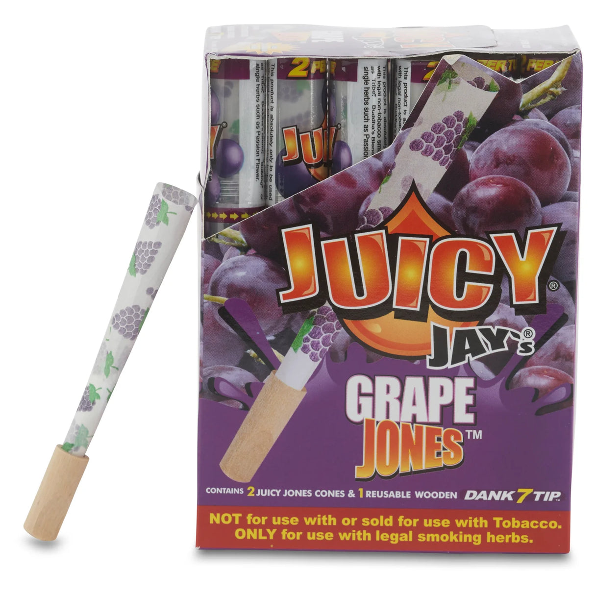 Juicy Jay's Grape Jones Cones 2ct 24pk