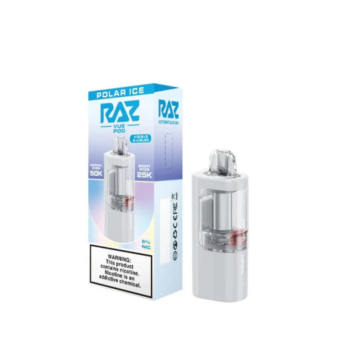 RAZ Vue 50000 Puffs Disposable Pods 5CT/Display