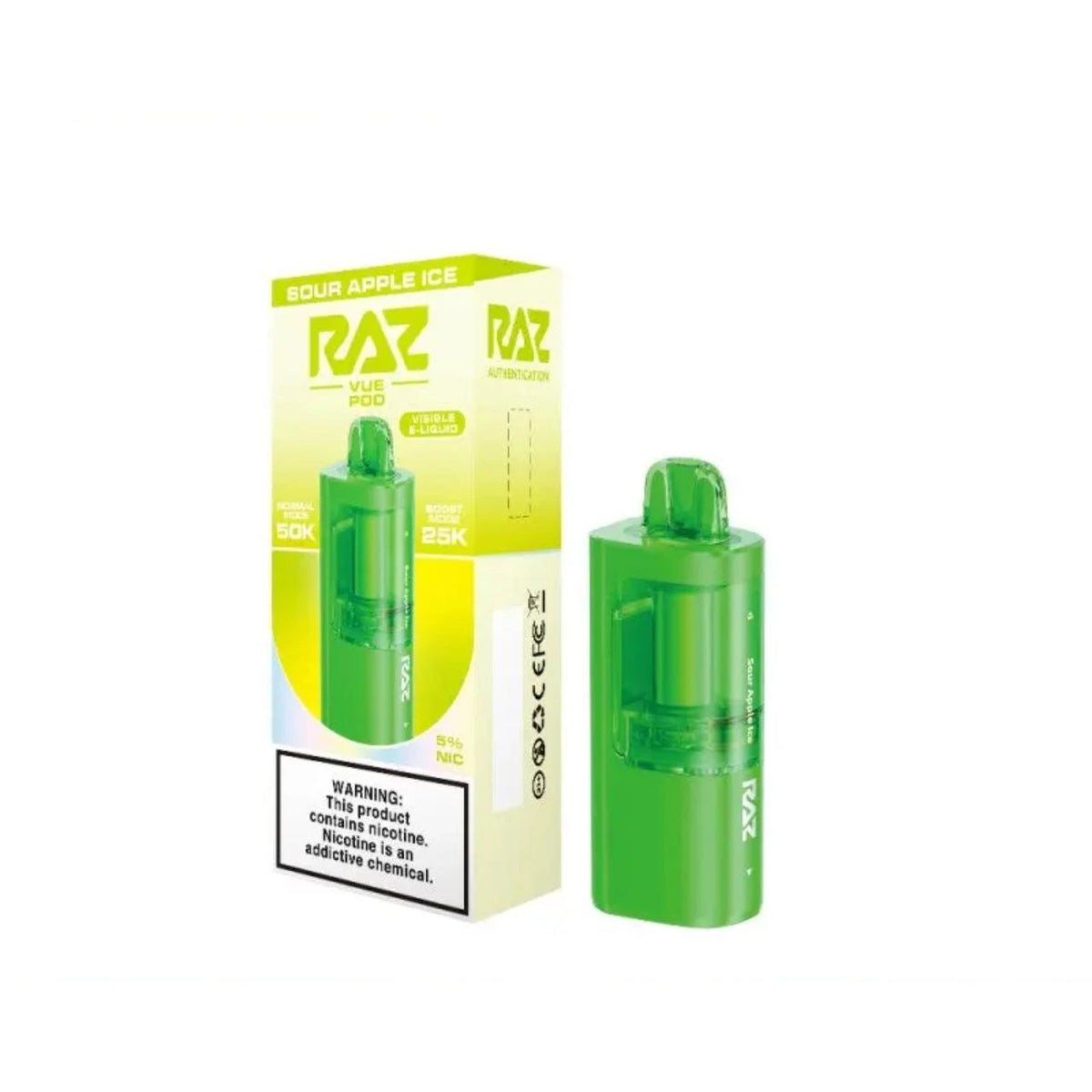 RAZ Vue 50000 Puffs Disposable Pods 5CT/Display