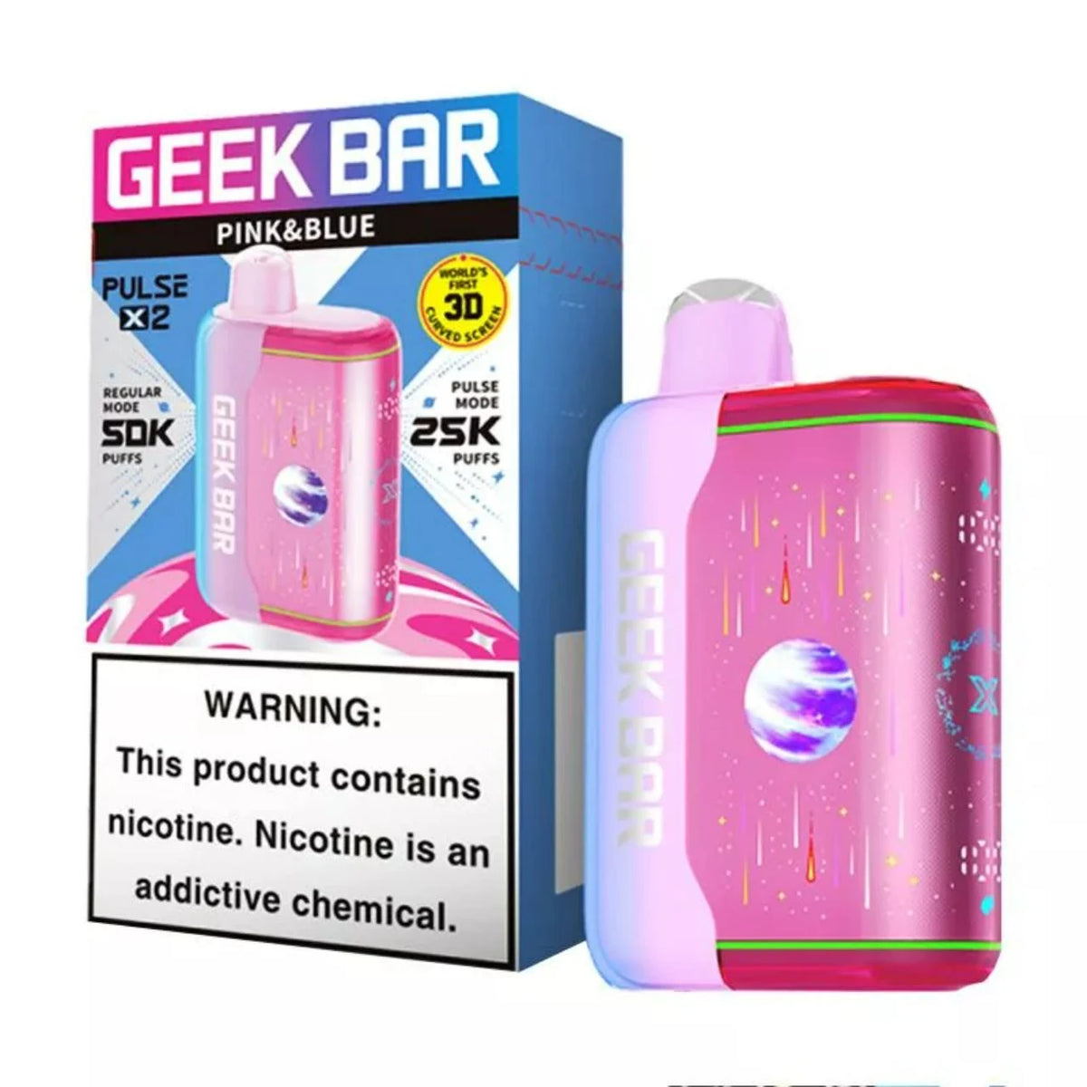 Geek Bar Pulse X2 50000 Puffs Disposable Vape 5CT/Display