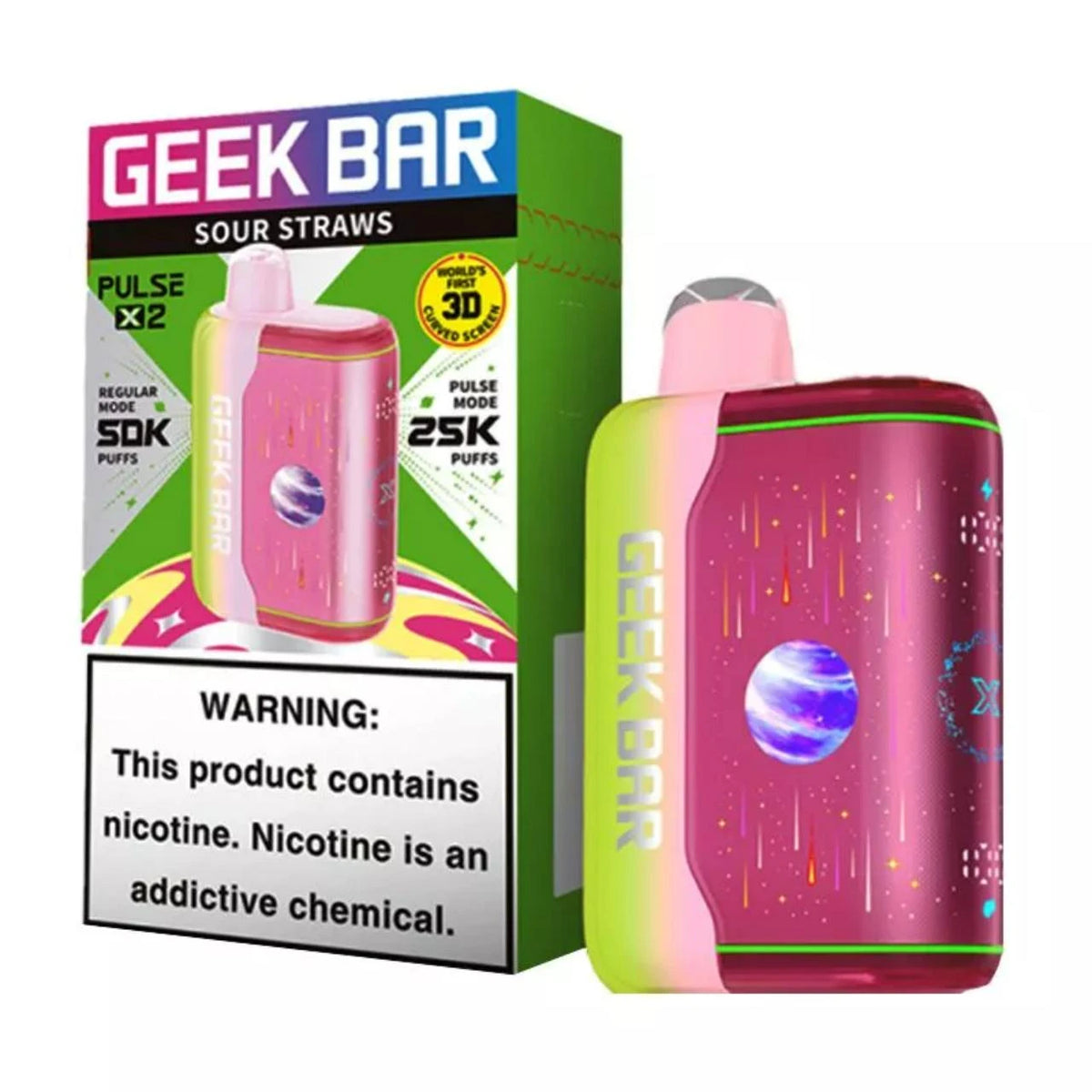 Geek Bar Pulse X2 50000 Puffs Disposable Vape 5CT/Display