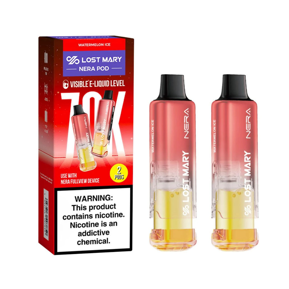 Lost Mary Nera Fullview 70000 Puffs Disposble Pods 2CT/5PK/Display