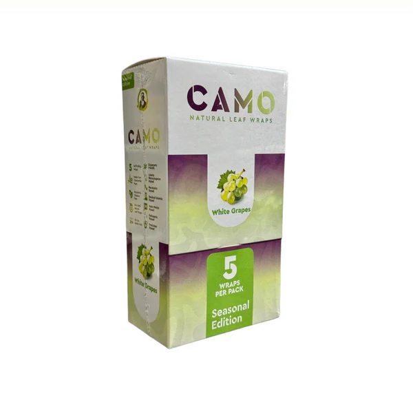 CAMO Natural Leaf Wraps 5ct 25pk