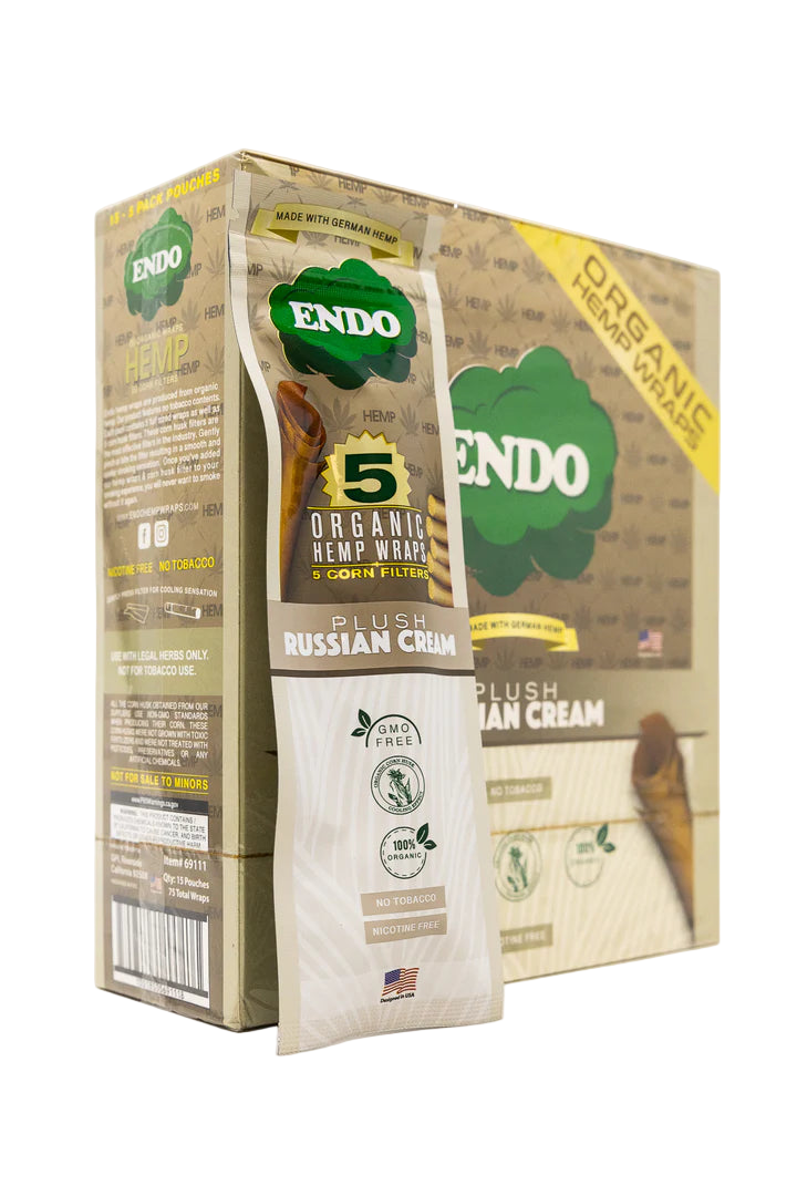 Endo Organic Hemp Wraps 4ct 15pk