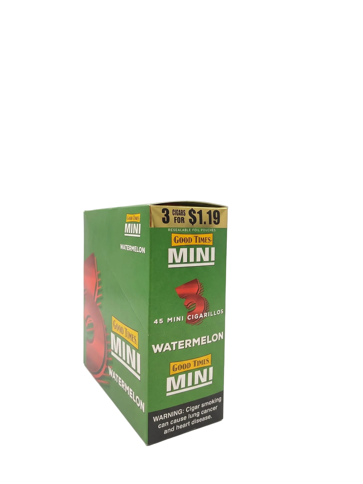 Good Times Mini Cigarillos (15-Count Box of 3-Packs)