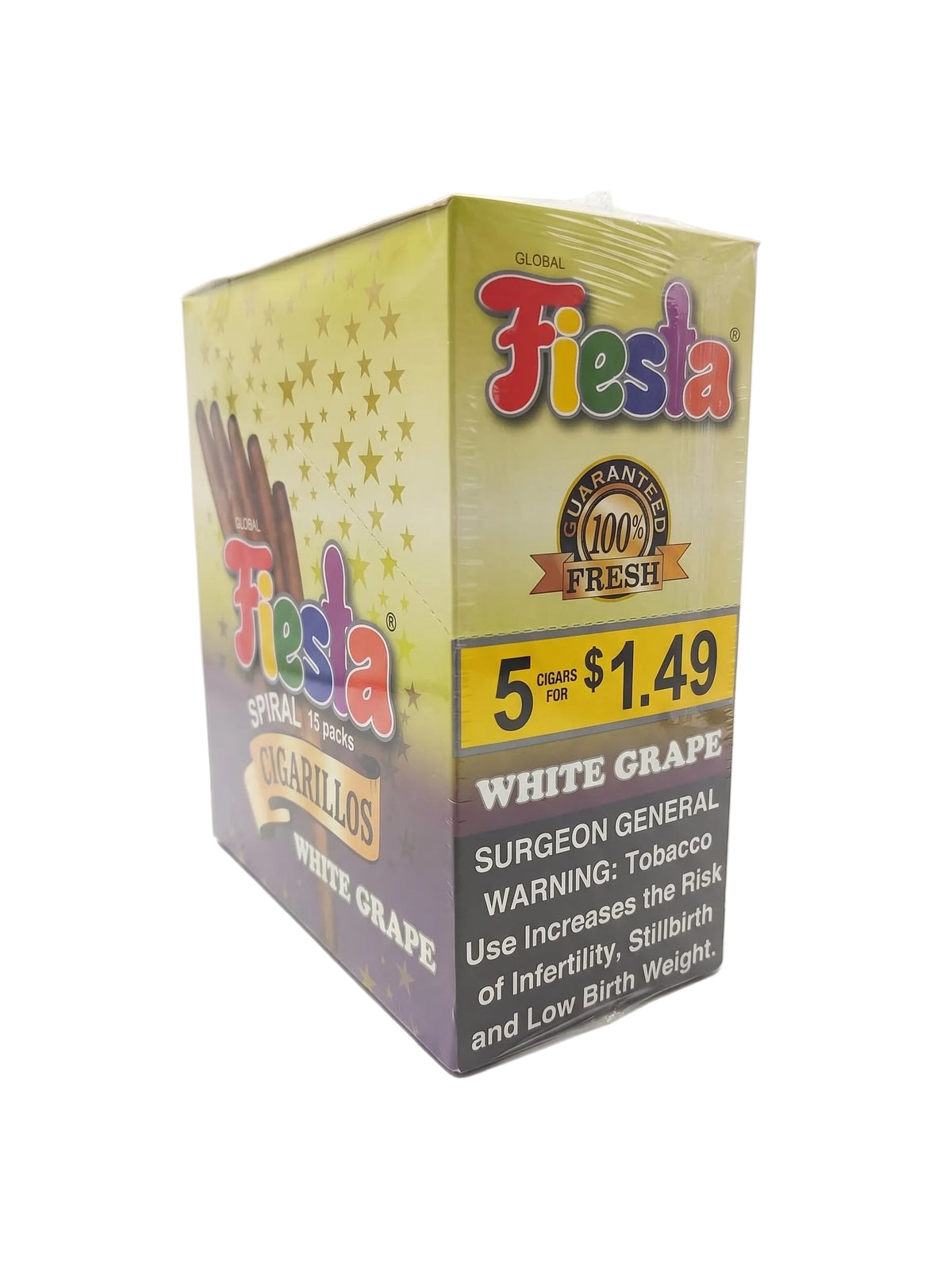 Fiesta Cigarillos 5 for $1.49 (15-Count Box of 5-Packs)