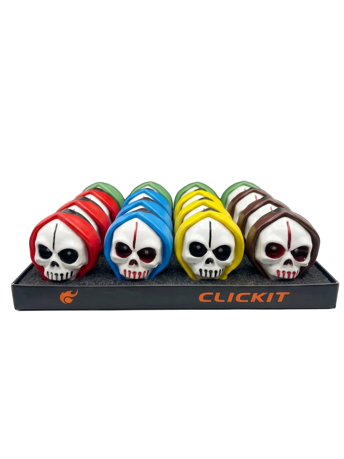 Skull W/Light Lighters Display