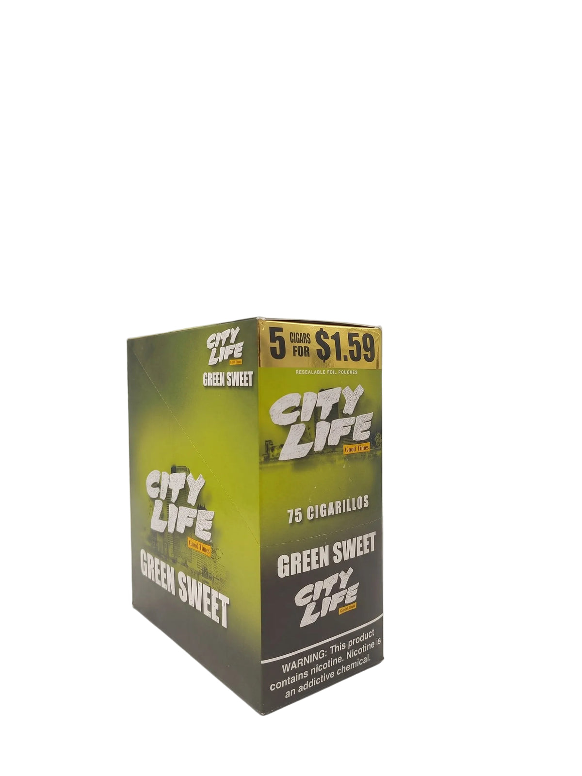 City Life Cigarillos 5 for $1.59 (15-Count Box of 5-Packs)