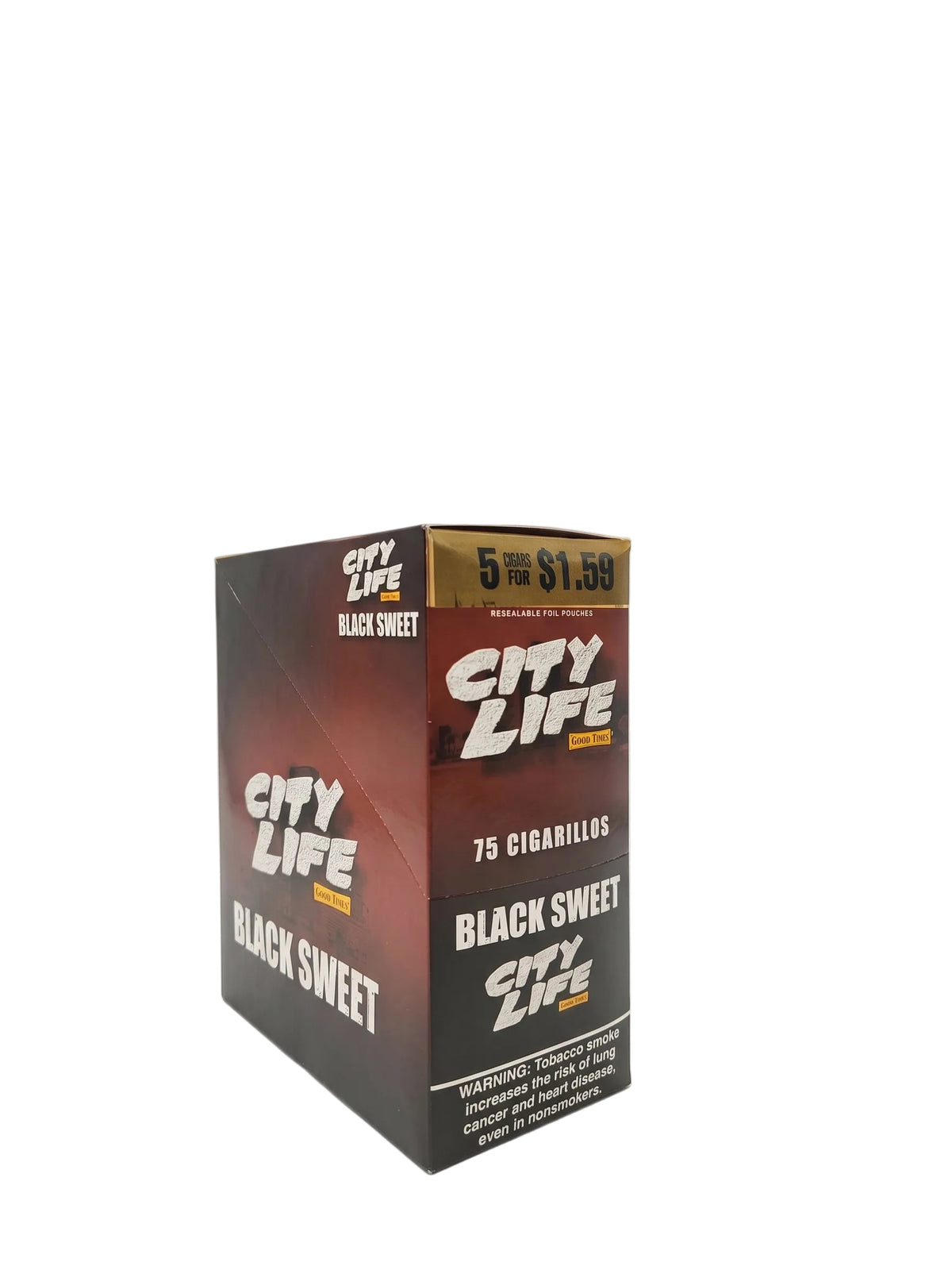 City Life Cigarillos 5 for $1.59 (15-Count Box of 5-Packs)