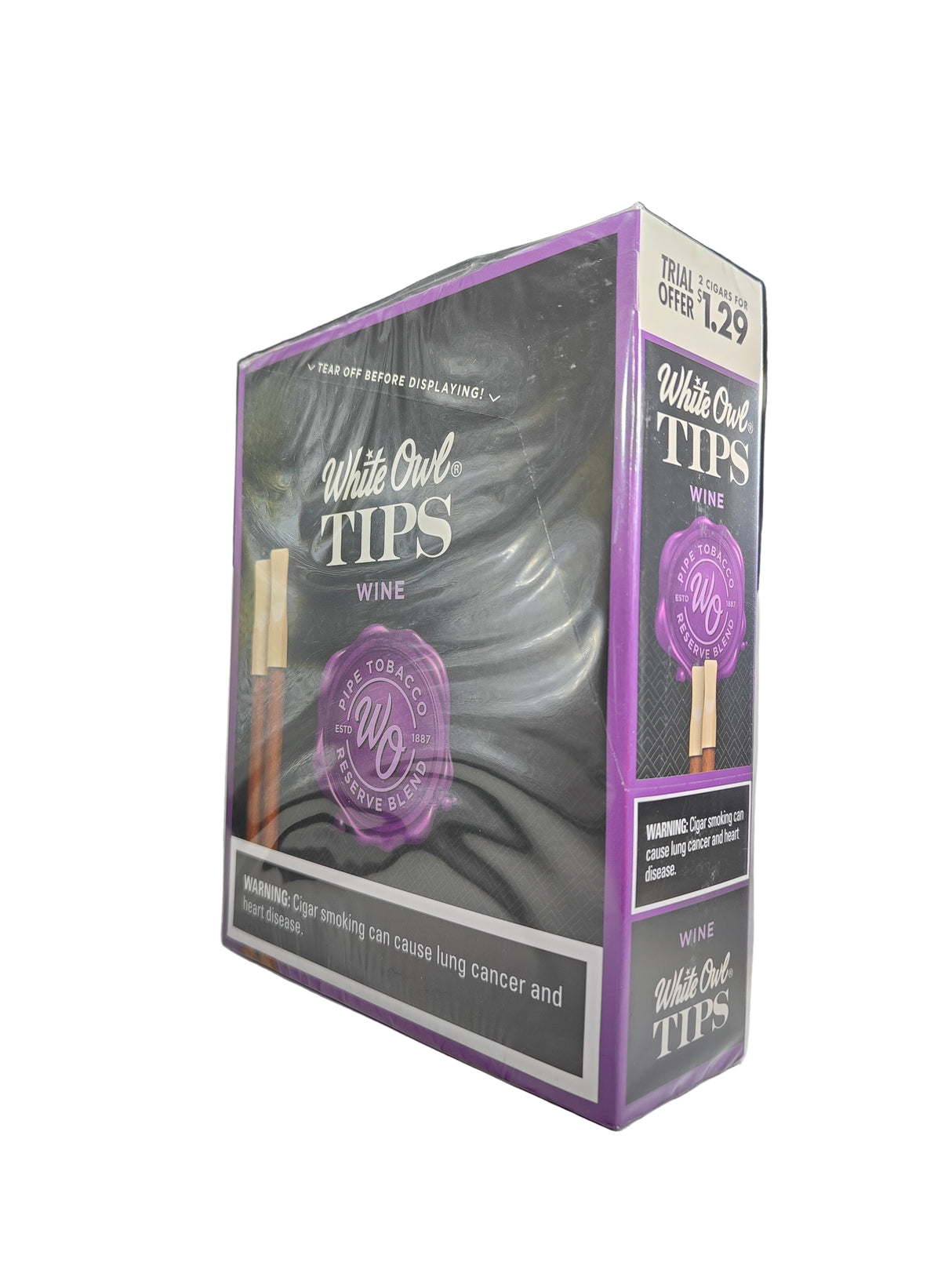 White Owl Tips Pipe Tobacco Cigars 15ct 2pk