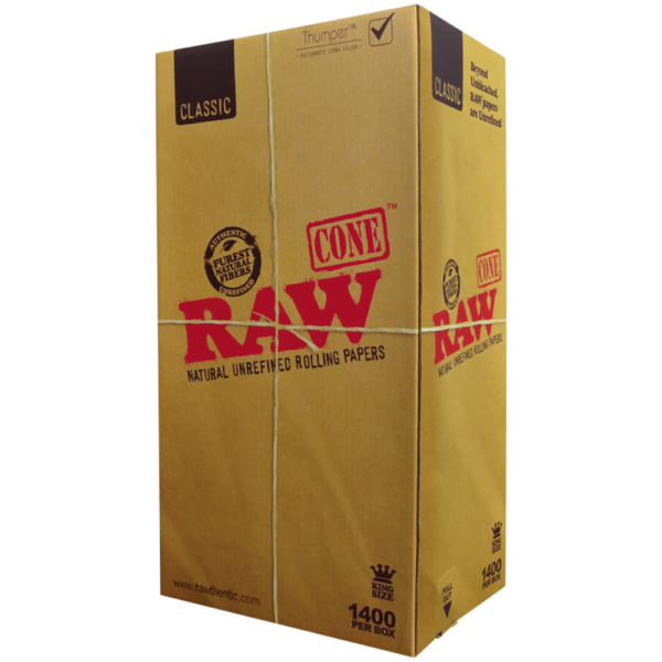 RAW Classic King Size Pre-Rolled Cones 1400 ct