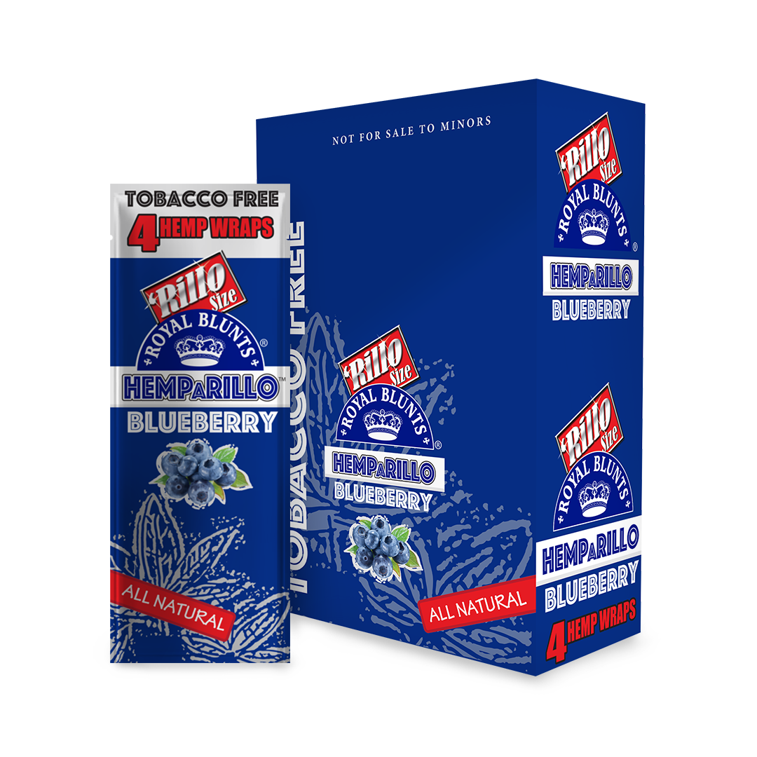 Royal Blunts Hemparillos – Premium Tobacco-Free Wraps 15ct / 4pk Display