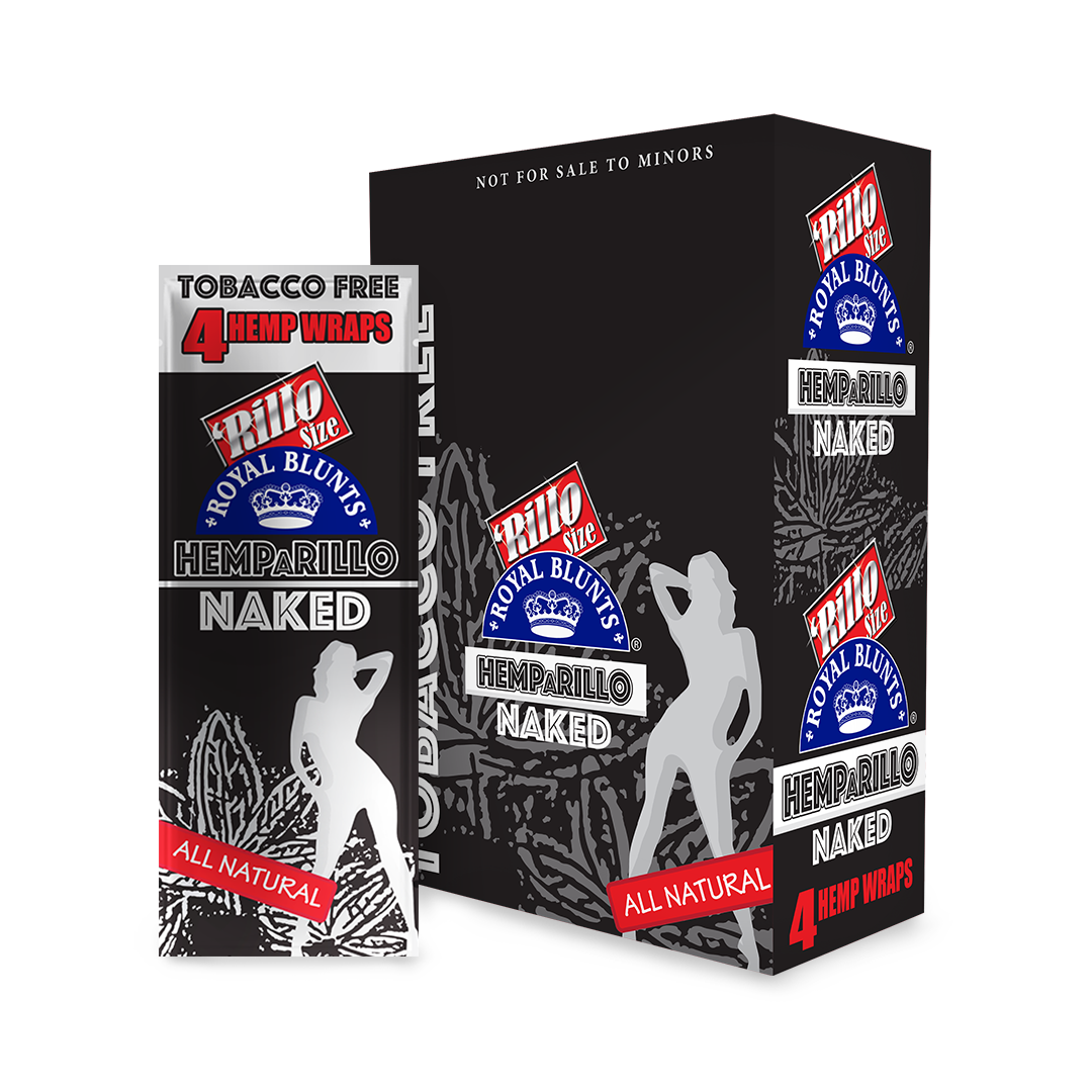 Royal Blunts Hemparillos – Premium Tobacco-Free Wraps 15ct / 4pk Display