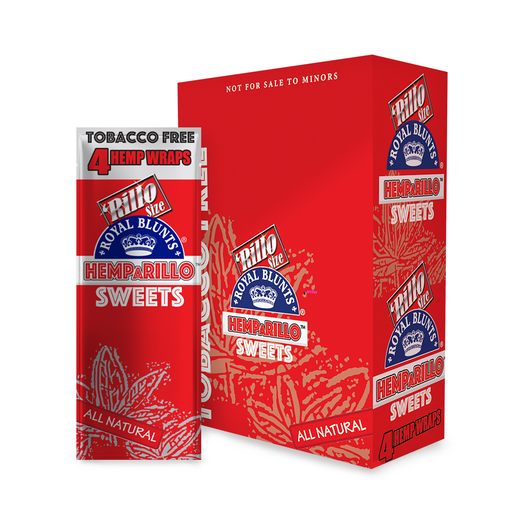 Royal Blunts Hemparillos – Premium Tobacco-Free Wraps 15ct / 4pk Display