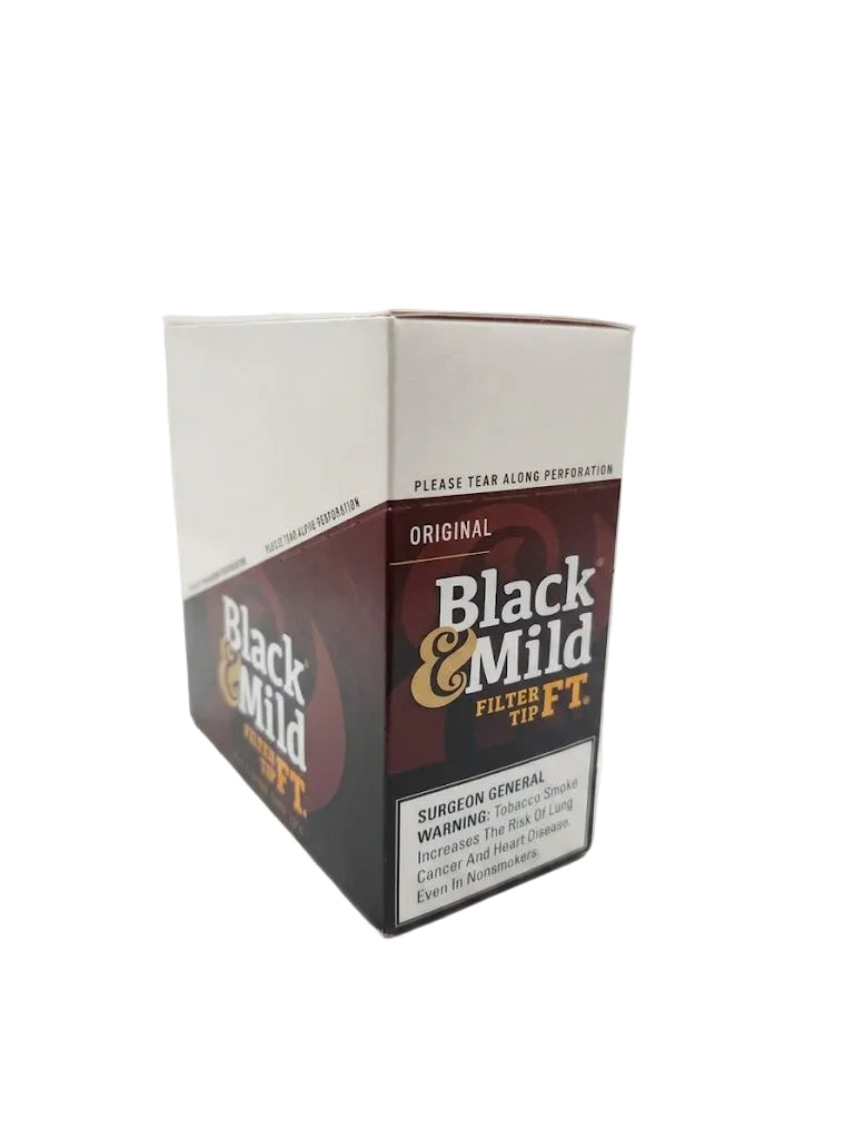 Black & Mild Tipped Cigarillos - 10 Count Box of 5 Packs