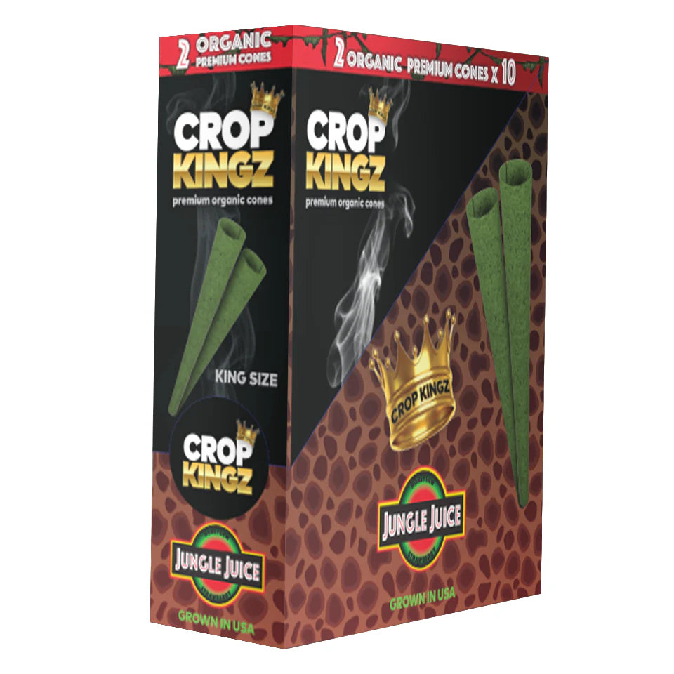 Crop Kingz Self-Sealing Hemp Wraps – Tobacco-Free 2-Pack 10ct Display Box