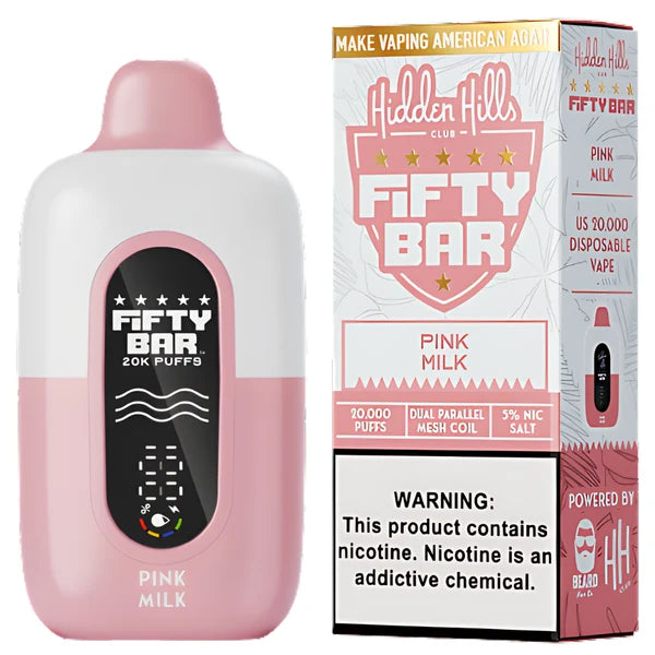 Fifty Bar V2 Hidden Hills 20000 Puffs Disposable Vape 5CT/Display
