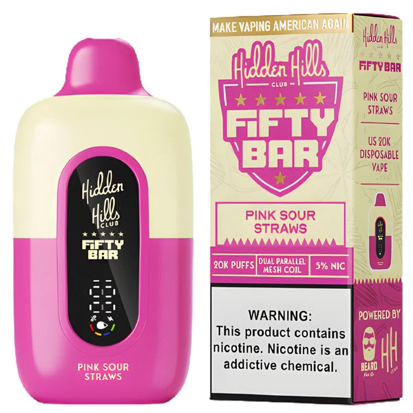 Fifty Bar V2 Hidden Hills 20000 Puffs Disposable Vape 5CT/Display