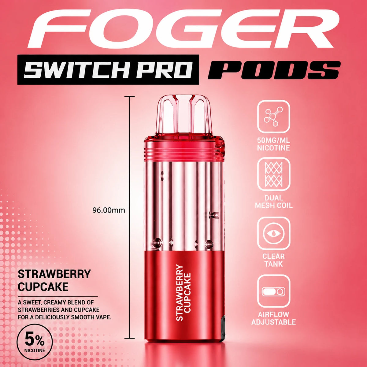 Foger Switch Pro 30000 Puffs Disposable Pods 5CT/Display
