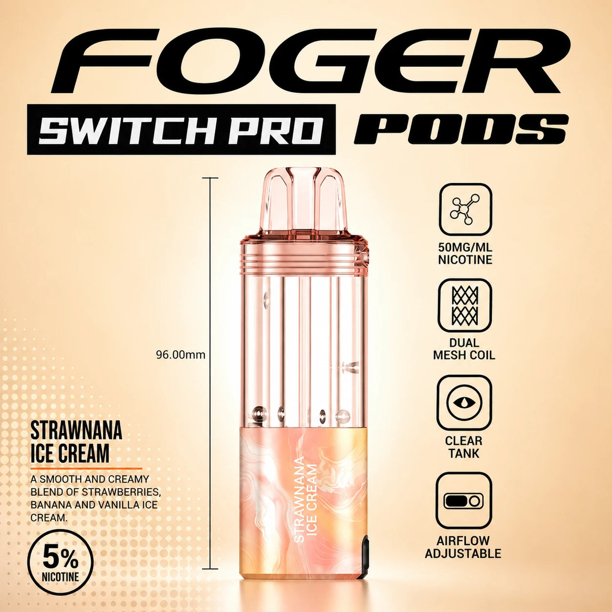 Foger Switch Pro 30000 Puffs Disposable Pods 5CT/Display