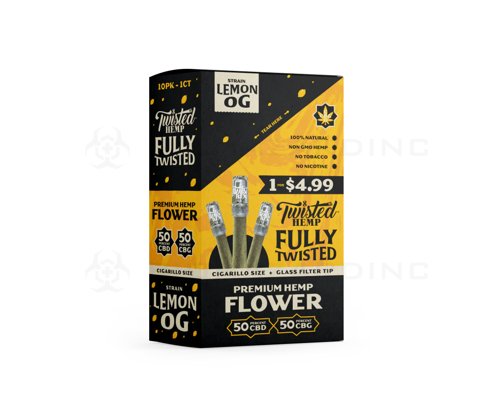 Twisted Hemp Fully Twisted Hemp Wraps 50/50 CBD/CBG 1ct 10pk