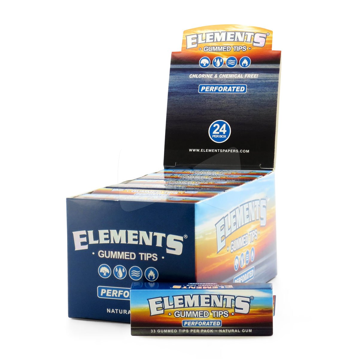 Elements Perforated Gummed Tips 24ct