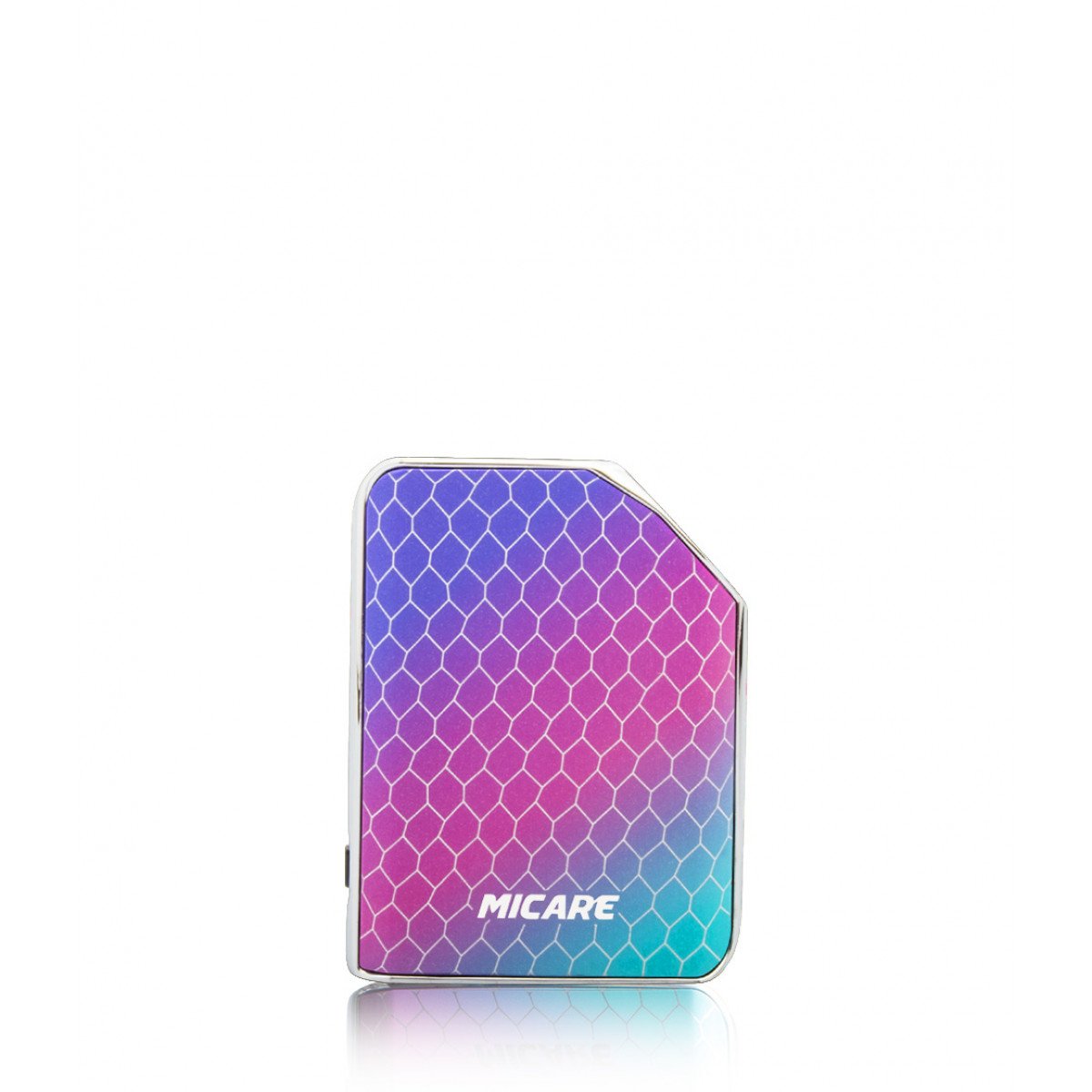 front view of the Exus Micare full color Cobra. A small ergonomic vaporizer with simple any stylish panels with performance and adjustable power.