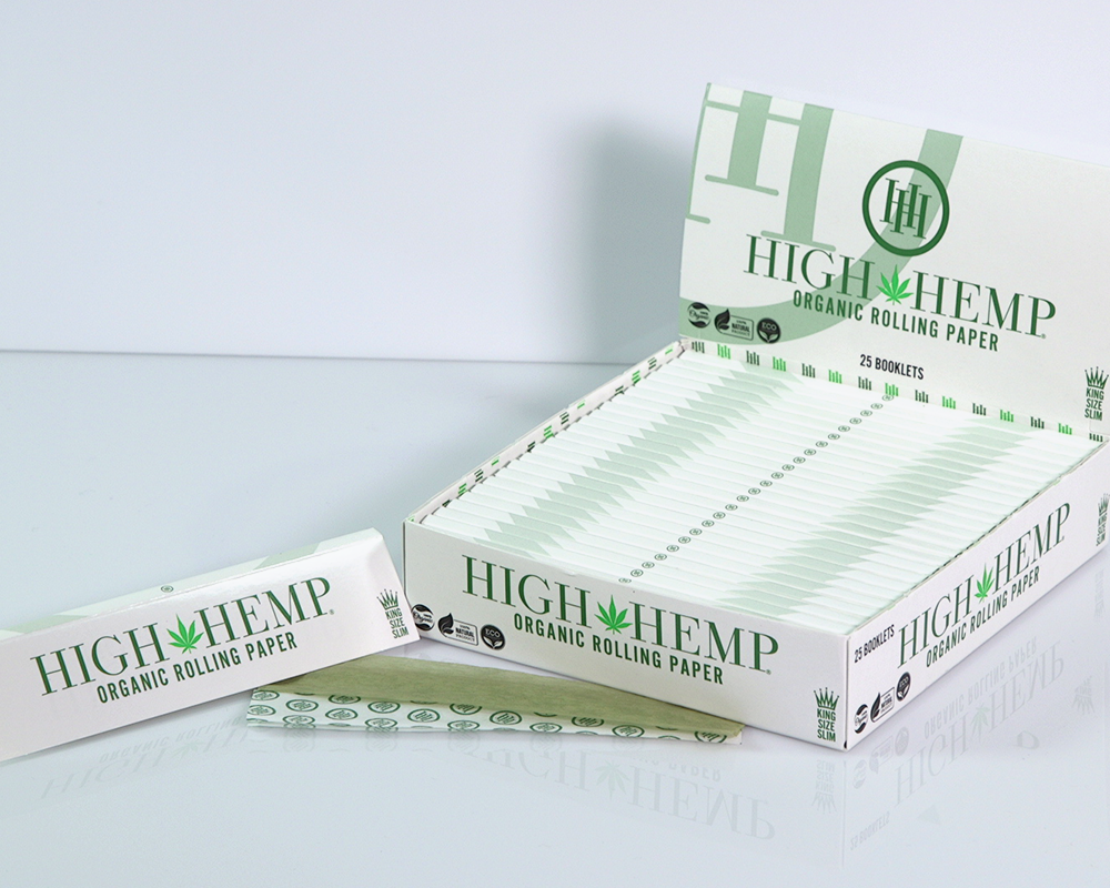 High Hemp King Size Organic Rolling Paper 24ct 25pk