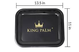 King Palm Large Black Rolling Tray