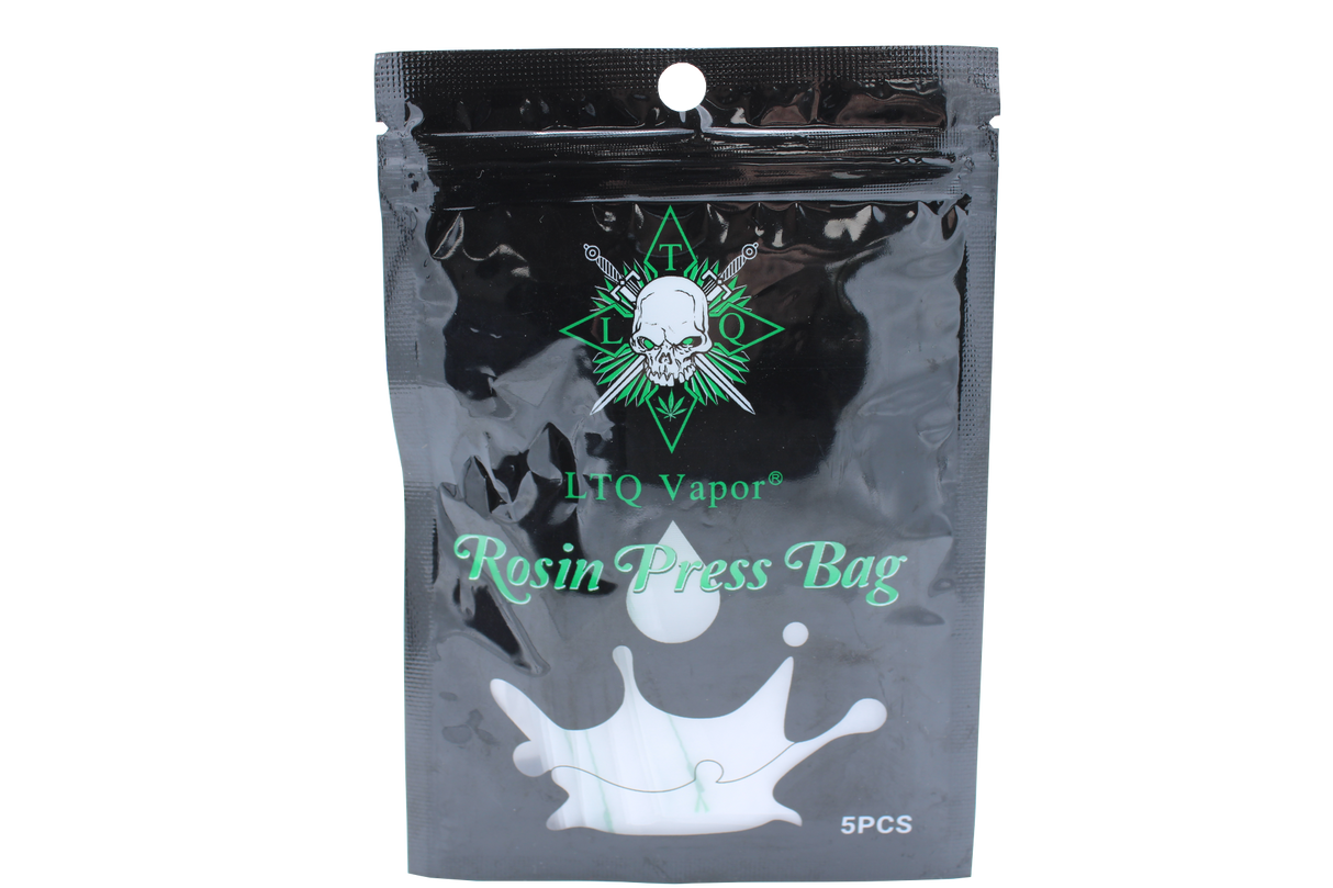 front view of the TQ Vapor Rosin Press bags, made of durable materials and improved architecture for superior production with higher and faster yields.