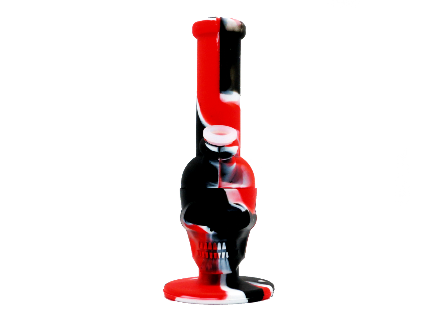Skull - Silicone Water Pipe 11"