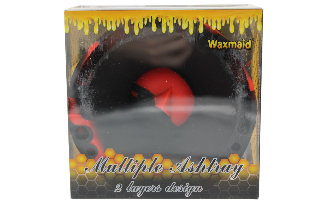 Waxmaid 4.29" Pyramid Silicone Round Ashtray