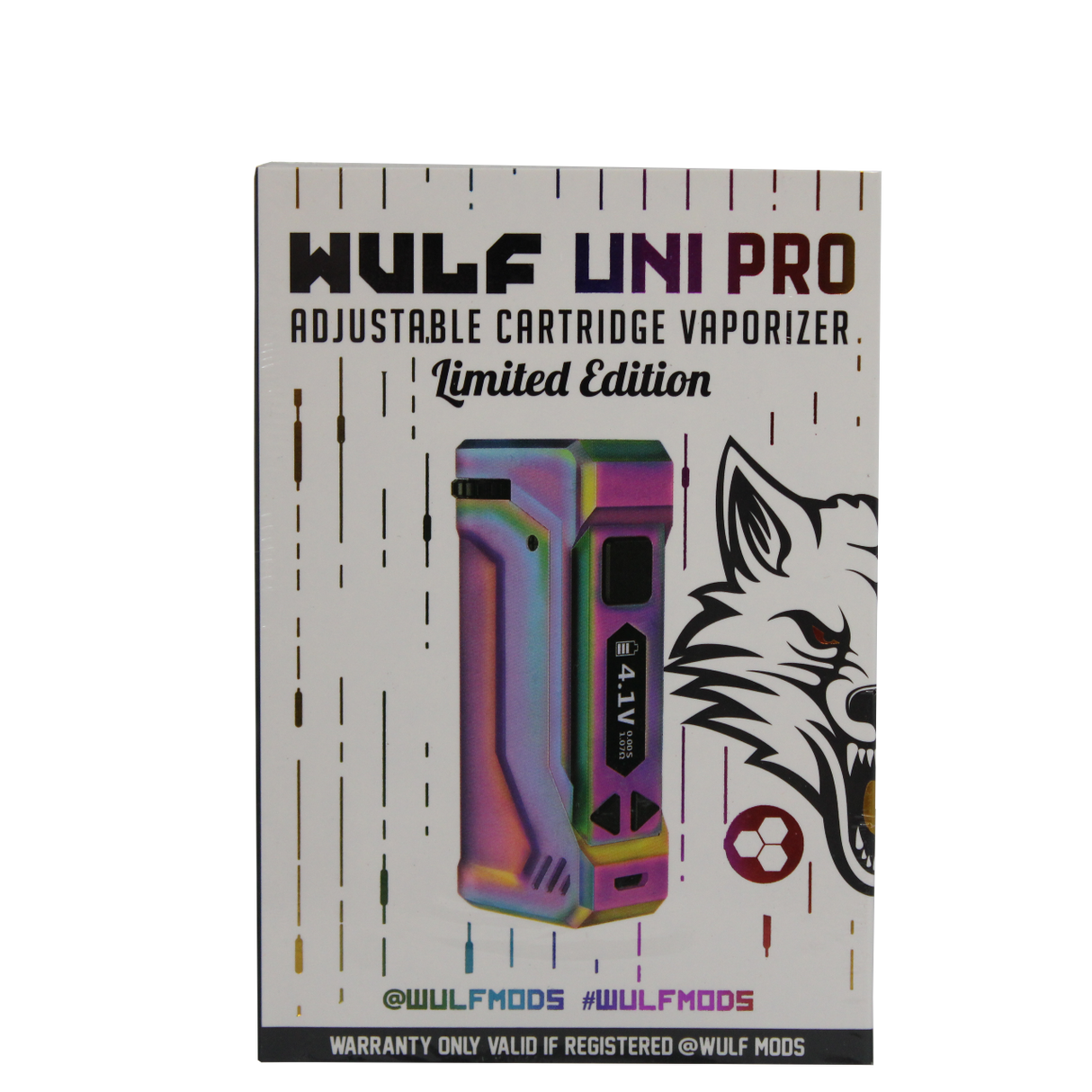 front view of the Wulf Uni pro. an improvement on the popular uni with digital screen and new limited edition anodized color
