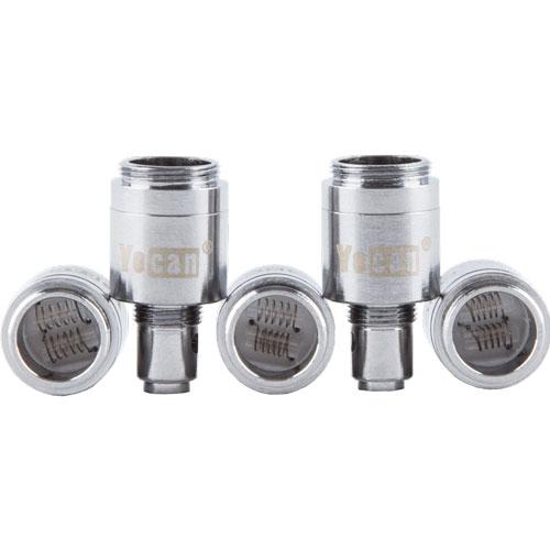 internal and side view of the replacement coils pack for the Yocan Evolve C. replacement atomizers.