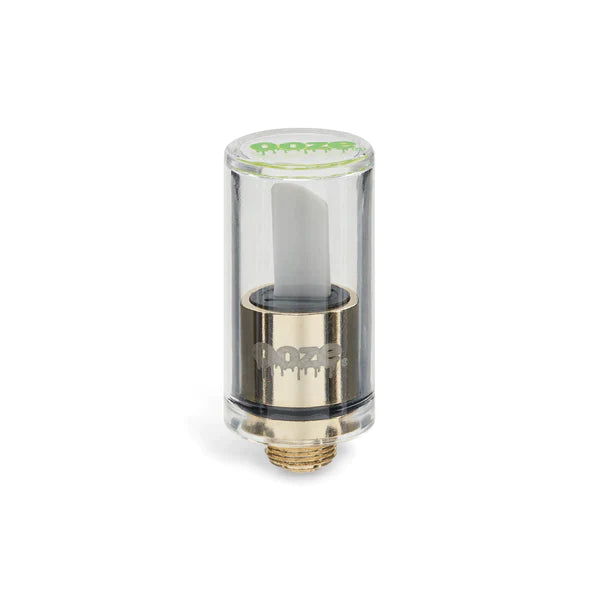 Front view of the Ooze hot knife attachment in gold. This convenient 510-thread accessory instantly transforms any standard vape battery into a heated dab tool for easily handling sticky concentrates.