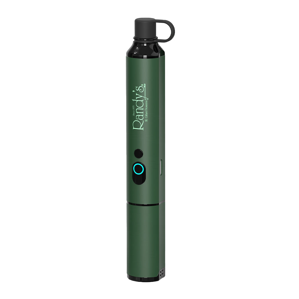 Front profile view of the Randy's Path Lite concentrate vaporizer in an elegant evergreen finish. This highly portable electronic nectar collector features a discrete, capped design and a 650mAh battery for effortless, torchless dab sessions on the go.