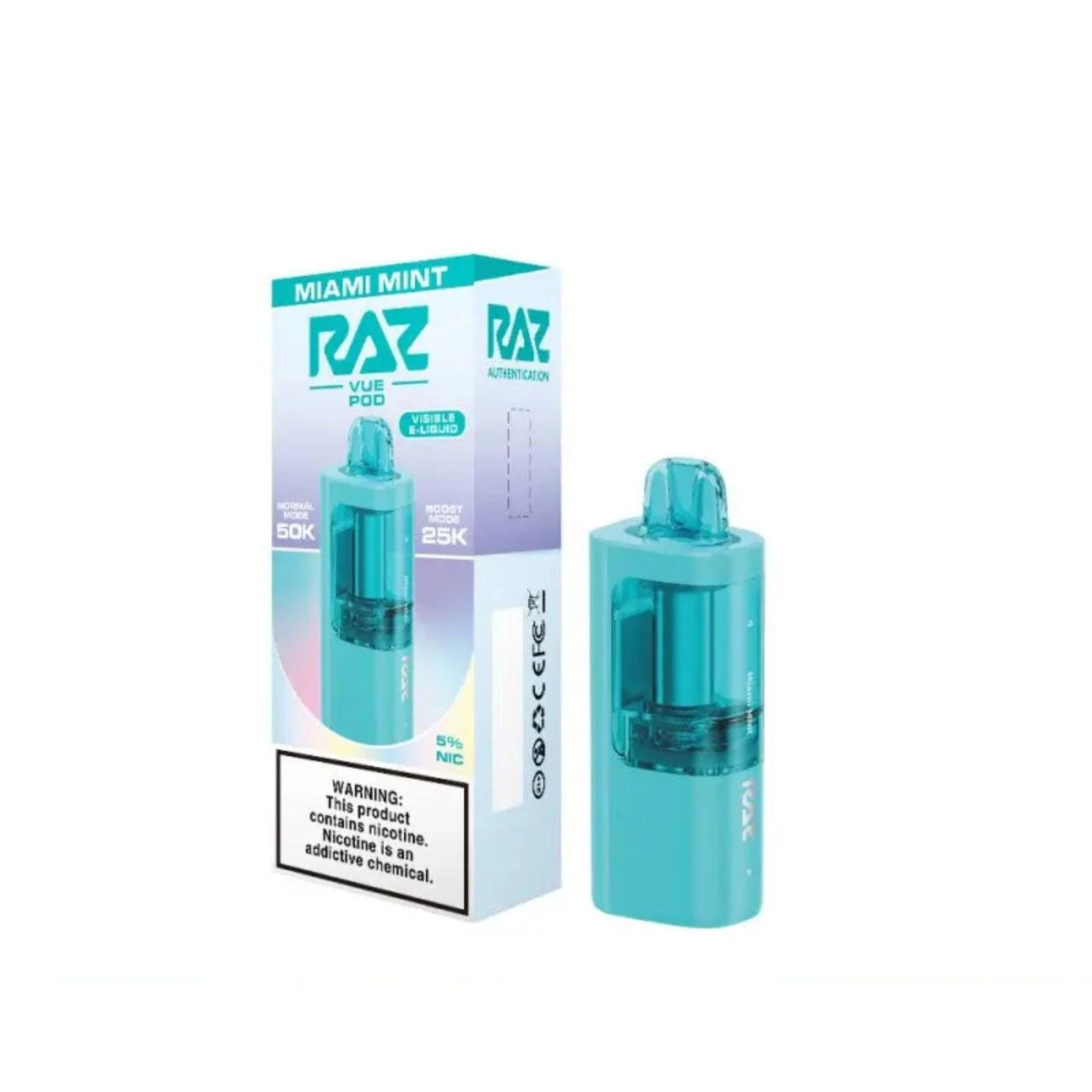 RAZ Vue 50000 Puffs Disposable Pods 5CT/Display