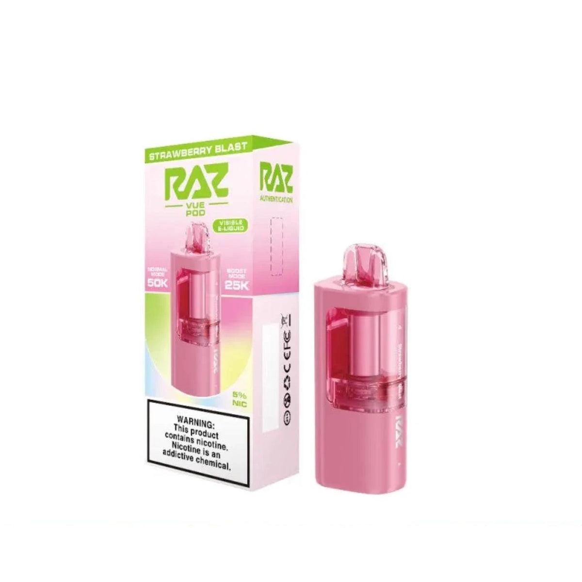 RAZ Vue 50000 Puffs Disposable Pods 5CT/Display
