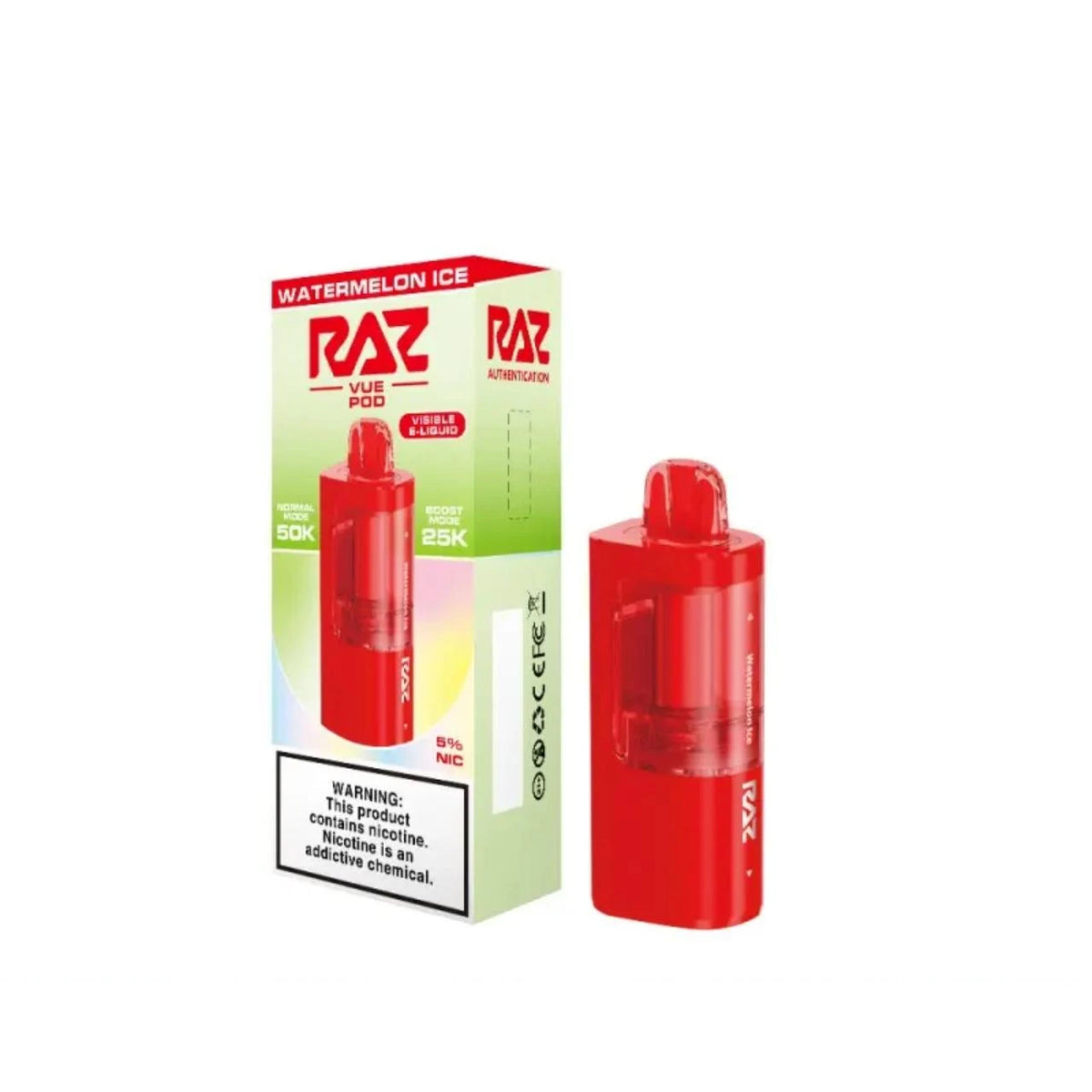 RAZ Vue 50000 Puffs Disposable Pods 5CT/Display