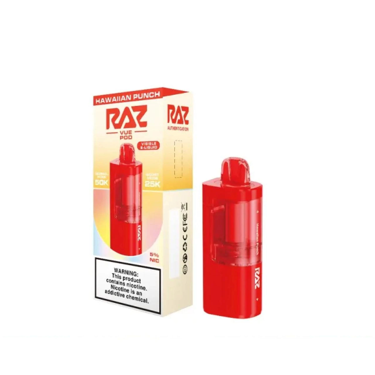 RAZ Vue 50000 Puffs Disposable Pods 5CT/Display