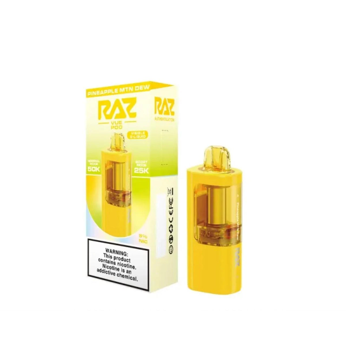 RAZ Vue 50000 Puffs Disposable Pods 5CT/Display