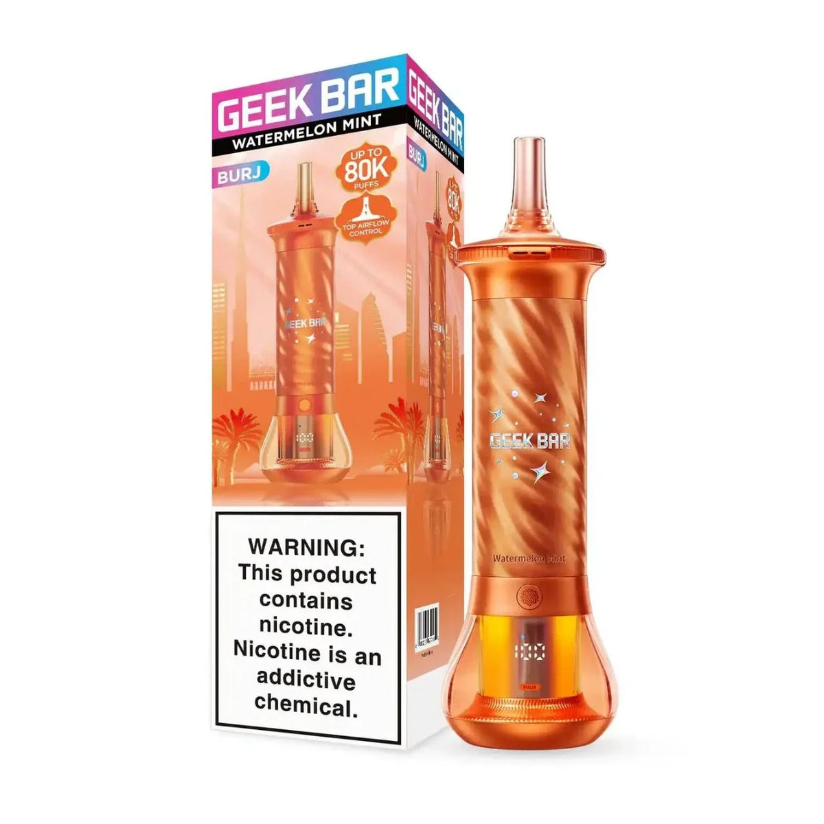 Geek Bar Burj 80000 Puffs Disposable Vape 5CT/Display