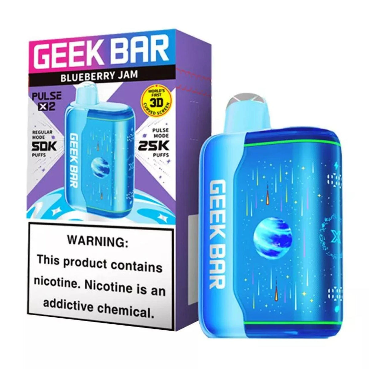 Geek Bar Pulse X2 50000 Puffs Disposable Vape 5CT/Display