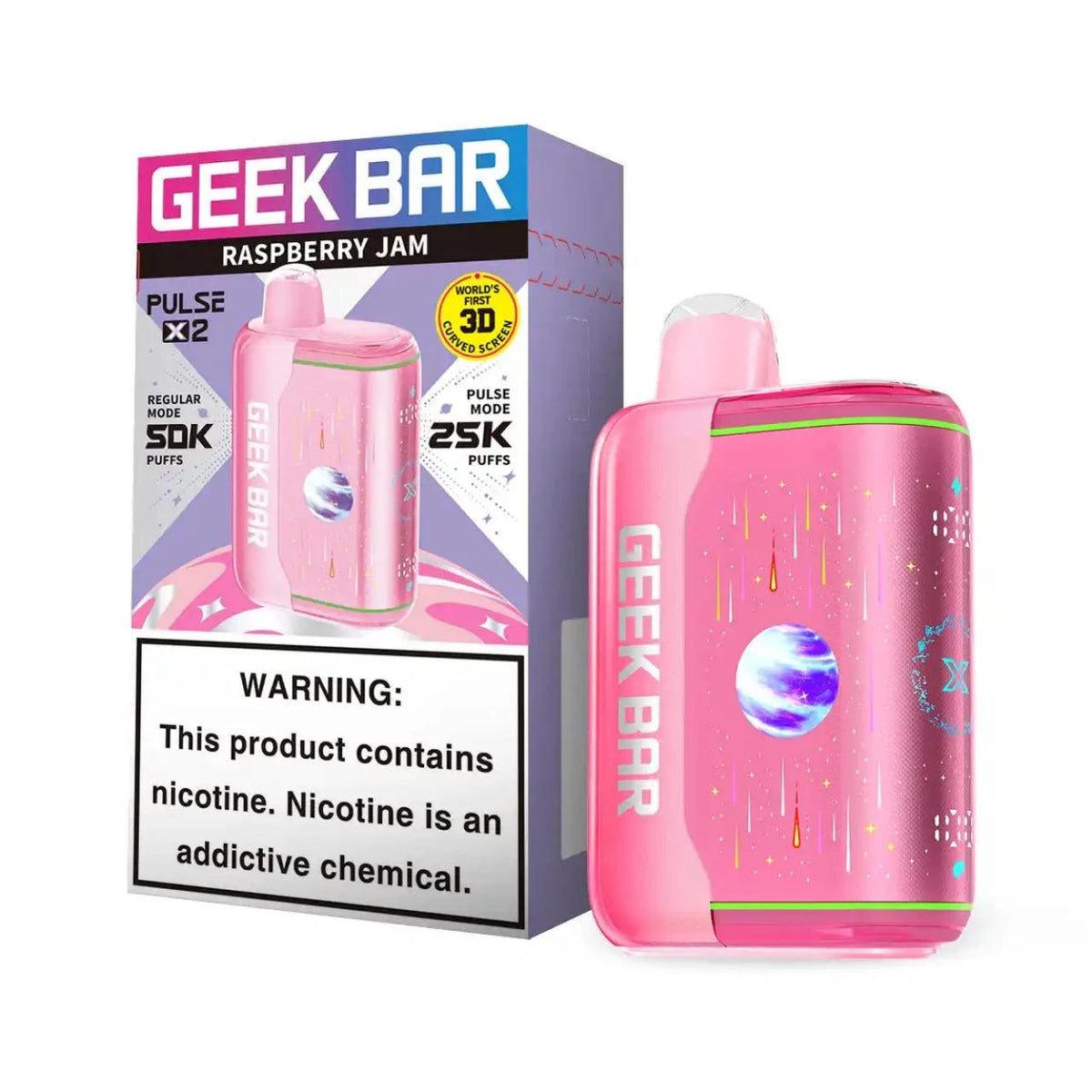 Geek Bar Pulse X2 50000 Puffs Disposable Vape 5CT/Display