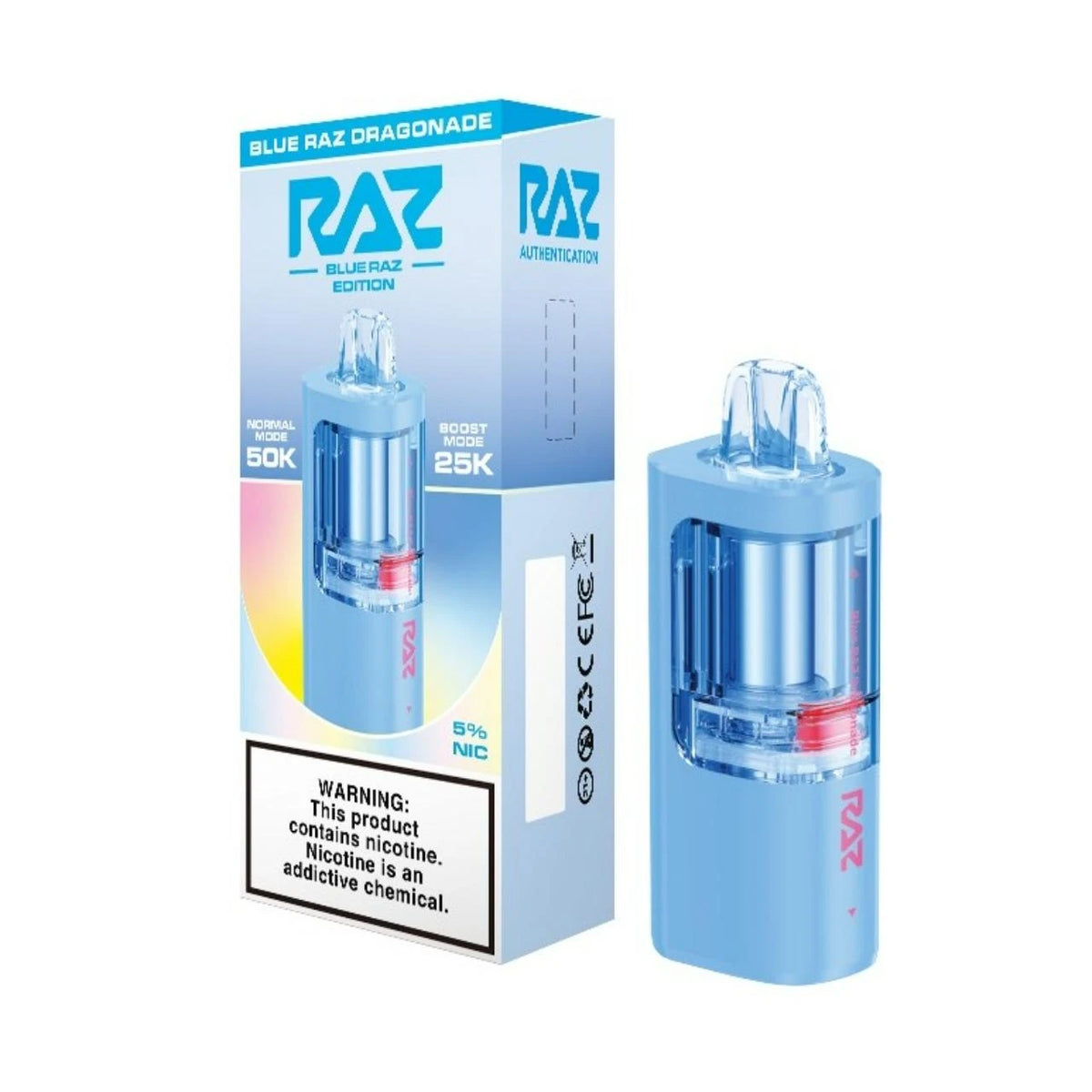 RAZ Vue 50000 Puffs Disposable Pods 5CT/Display