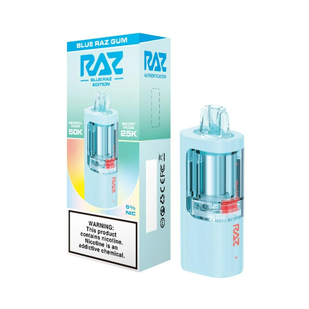 RAZ Vue 50000 Puffs Disposable Pods 5CT/Display