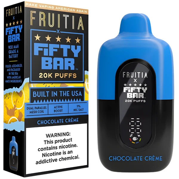 Fifty Bar x Fruitia V2 20000 Puffs Disposable Vape 5CT/Display
