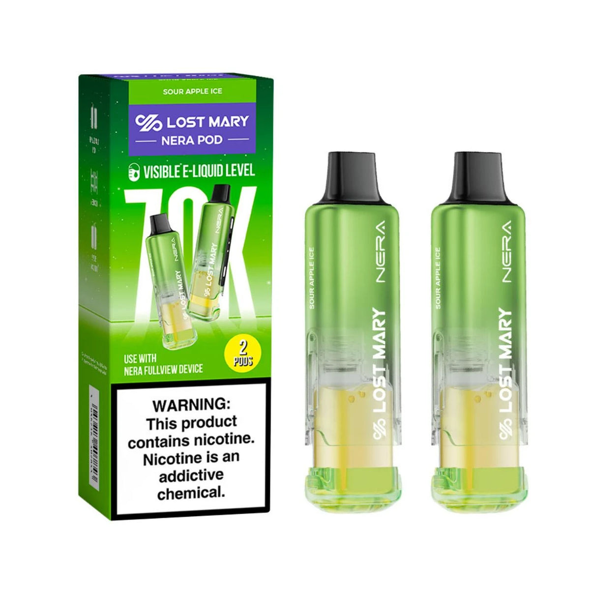 Lost Mary Nera Fullview 70000 Puffs Disposble Pods 2CT/5PK/Display
