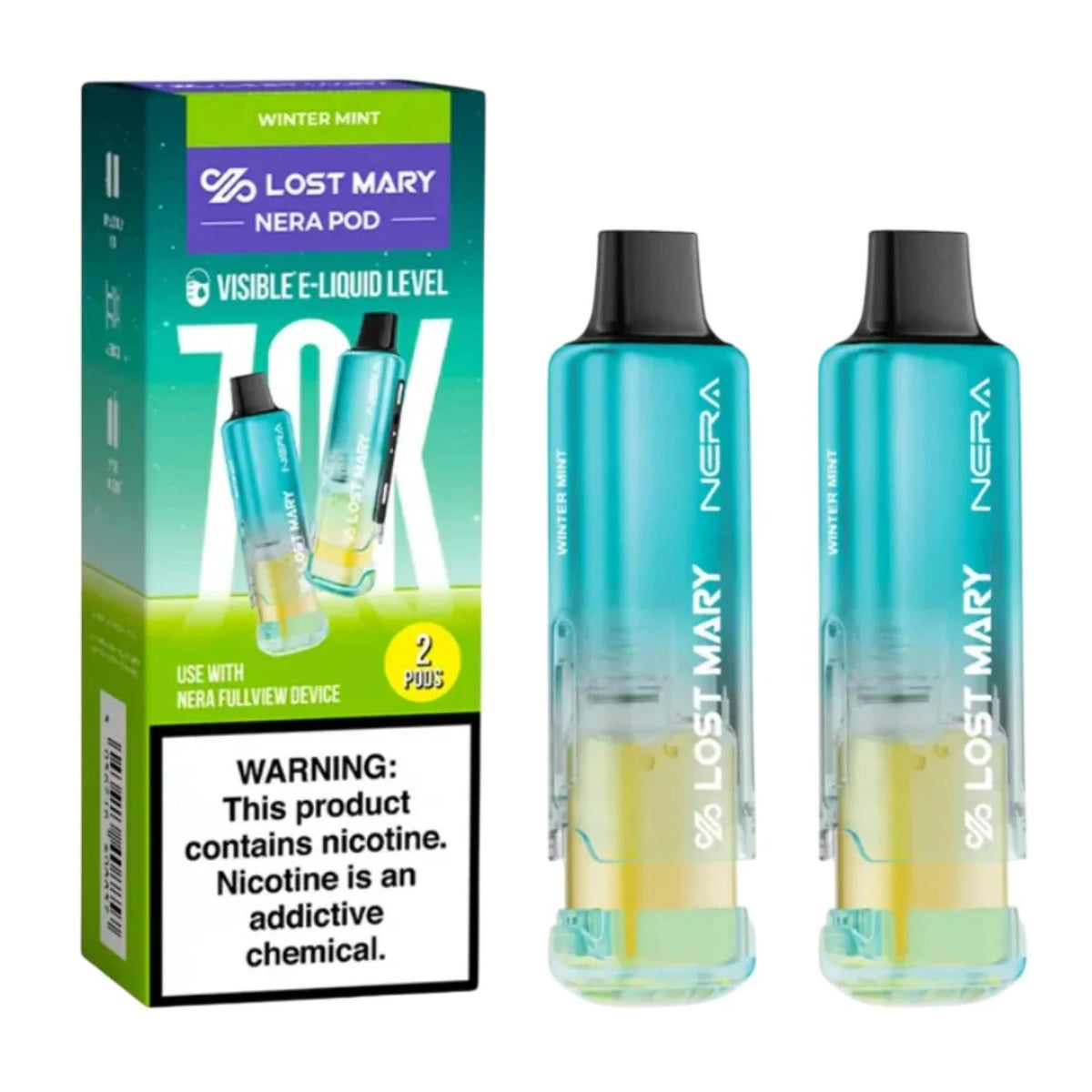 Lost Mary Nera Fullview 70000 Puffs Disposble Pods 2CT/5PK/Display