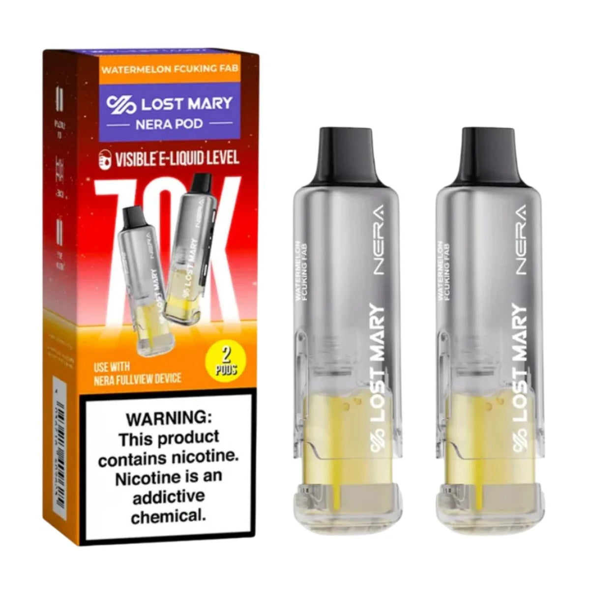 Lost Mary Nera Fullview 70000 Puffs Disposble Pods 2CT/5PK/Display